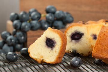 Home Baked Italian Cake With Grape.