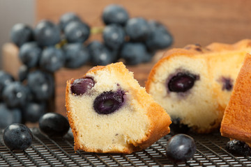 Home Baked Italian Cake With Grape.