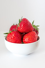 A bowl of fresh strawberries