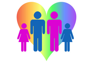 Familia con dos padres gays.