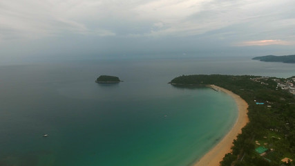 The Phuket island in rainy day