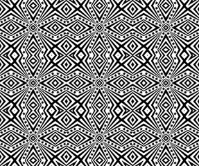 Fototapeta premium Complex seamless pattern with five-pointed stars and stripes 