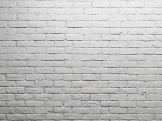 Brick wall background series - Texture of white brick wall
