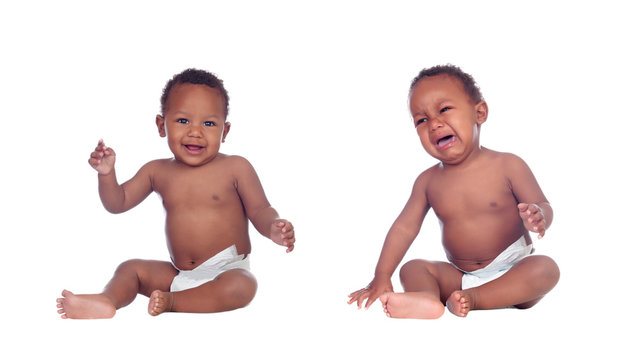 African twins babies