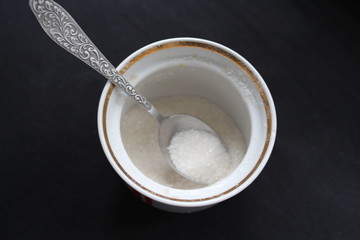 Spoon with sugar