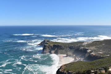 View of Cape of Good Hope from Cape Point in Cape Town on the Cape Peninsula Tour in South Africa