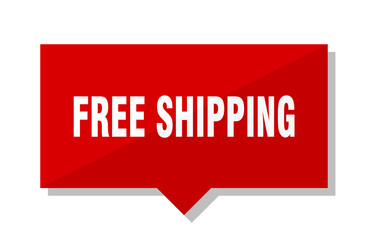 free shipping red tag
