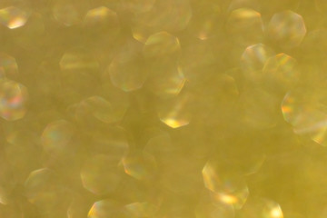 vivid gold bokeh in soft color style for background