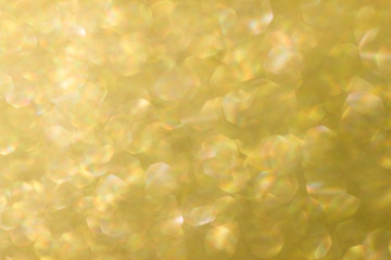 vivid gold bokeh in soft color style for background