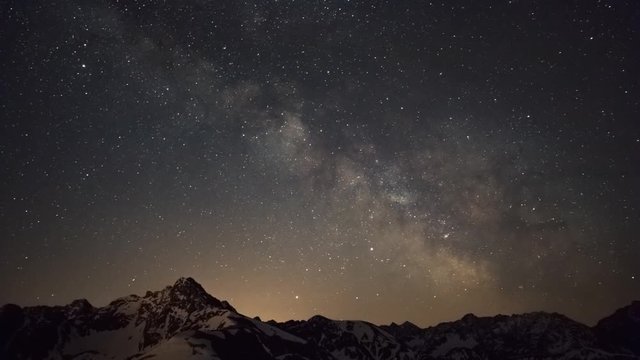 Droga Mleczna nad Tatrami z Kasprowego Wierchu