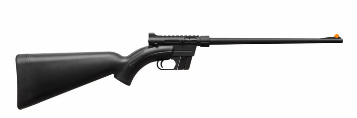 modern rifle isolated on white