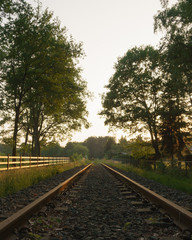 Fototapeta premium Landscape of a traintrack
