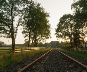 Obraz premium Landscape of a traintrack