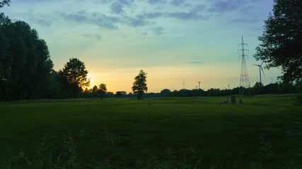 Fototapeta na wymiar Landscape of a golfcourse