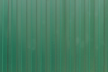 Green siding background, close-up
