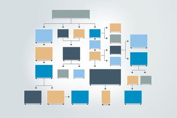 Fowchart, chart, scheme, diagram, template, infographic.