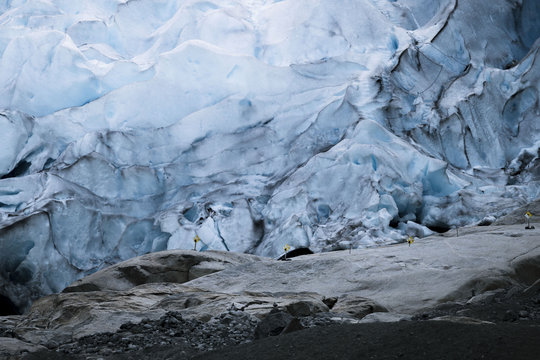 Blue Ice Glacier in Norway