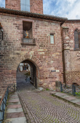 Naklejka premium Saint Jean Pied de Port, the Spanish Gate, starting point of the Camino Frances