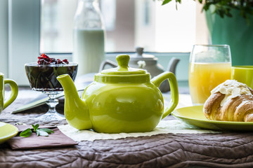 Healthy breakfast french food