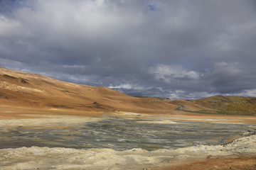 Hverir Namafjall geothermal area in Iceland