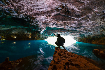 cave excursion, exploration and research