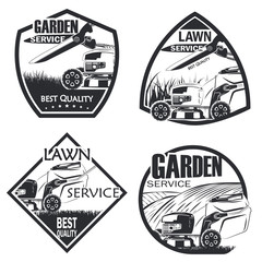 Set of 4 lawn service