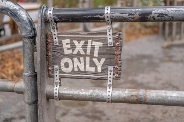 Exit Only