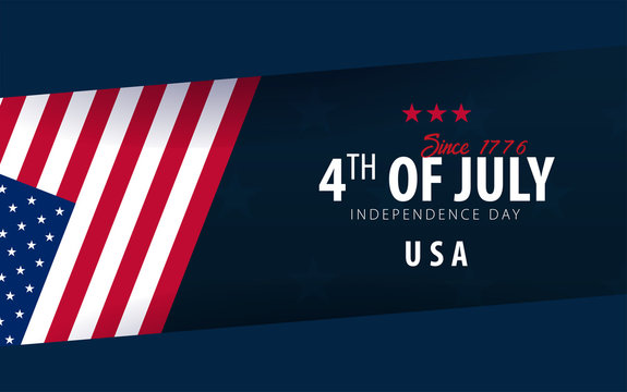 Fourth of July. 4th of July. Independence Day of the USA. Vector illustration