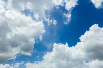 Obraz na płótnie Canvas blue sky with clouds, Summer Wallpaper