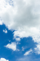 blue sky with clouds, Summer Wallpaper