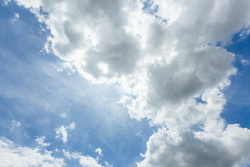 blue sky with clouds, Summer Wallpaper