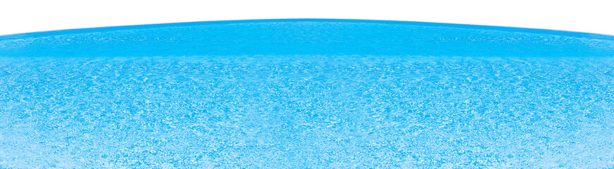 eau bleue de piscine à débordement