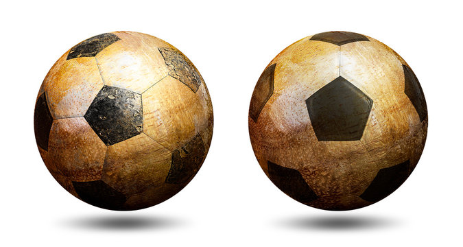 Wooden soccer ball