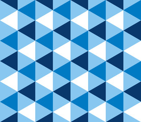 Summer sea blue geometry seamless pattern