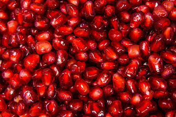 Texture of the garnet seeds for the background