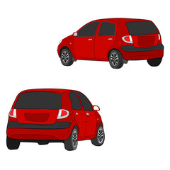Obraz premium city car vector drawing illustration