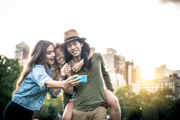 Group of friends in Central Park
