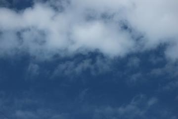 Blue sky with clouds