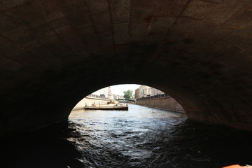 Under the bridges of Saint Petersburg, Russia