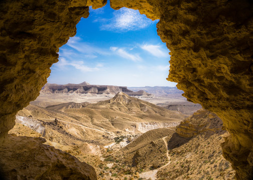 view from a cave