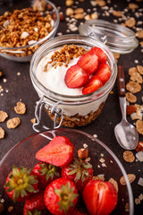 Oat granola breakfast cereal