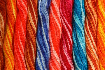 colorful wool. background