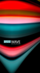 Blur color wave lines abstract background