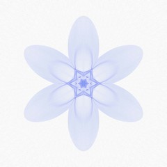 Creative mystic blue mandala. Kaleidoscope abstract wallpaper. Sacred geometry digital painting art. Magic fractal artwork. Symmetry meditate graphic design pattern. Print for fabric, textile or paper