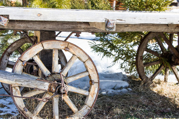 Wheel of a cart