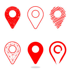 Geolocation icon pack. Set of Geolocation signs in different style for your web site design, logo, app, UI. Vector illustration EPS10.   - obrazy, fototapety, plakaty