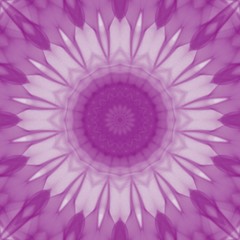 Creative purple mandala. Kaleidoscope abstract wallpaper. Sacred geometry digital painting art. Magic fractal artwork. Symmetric stylish graphic design pattern. Print for fabric, textile or paper