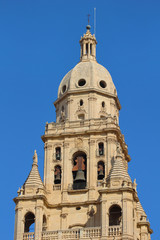 Detalle de la Catedral de Murcia, España
