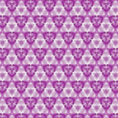 Purple or violet seamless pattern background. Stencil for printed matter, print on fabric or textile, clothes and ceramic. Creative template for design products decoration. Symmetric kaleidoscope art.