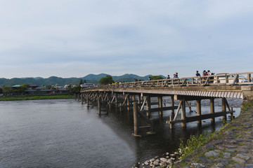 Fototapeta na wymiar Bridge at Arashiyama